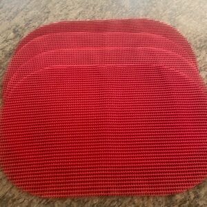 Set 4 red indoor outdoor reversible placemats. Use for July 4 Christmas anytime